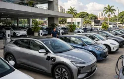 Brasil bate recorde de vendas de carros com 3,1 milh�es em 2026, puxado por el�tricos e incentivos, mas exporta��es caem