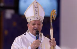Vice-presidente e l�deres pol�ticos ouvem apelo de paz do bispo em Aparecida