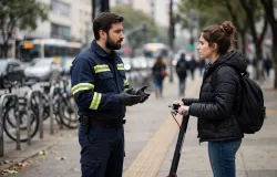 SP inicia fiscaliza��o: quem andar de patinete el�trico na cal�ada paga multa de R$ 130