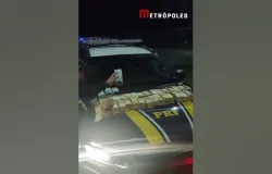 Mala com R$ 870 mil interceptada na rodovia ap�s motorista alegar liga��o com a pol�tica