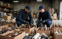 Pol�cia Civil desmonta esquema de bebidas falsificadas em Guarulhos (SP)