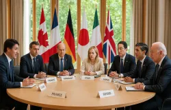 G7 aborda tens�es geopol�ticas e com�rcio global em reuni�o de 2026