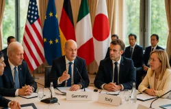 Tens�es Geopol�ticas Marcam Reuni�o do G7 em Meio a Crises Globais