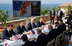 Conflitos no Oriente M�dio e tens�es comerciais marcam reuni�o do G7