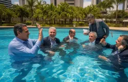 Os donos do or�amento secreto na piscina do advogado | Estad�o Analisa