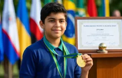 Estudante de 12 anos conquista ouro em olimp�ada internacional de matem�tica