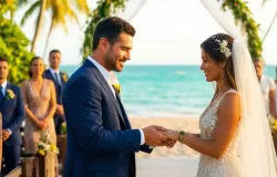 Filho de Xanddy e Carla Perez se casa em ilha particular na Bahia