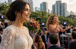 Casamento de filho da dona da Cimed tem vestido bordado � m�o e show de Ivete em SP