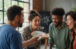Wise desafia Cia Barbixas a improvisar com dinheiro internacional