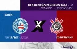 Bahia e Corinthians duelam na TV Brasil por vaga na final do Brasileir�o Feminino