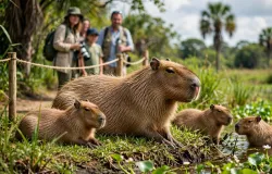 Dia da Capivara celebra maior roedor do mundo e alerta para respeitar espa�o do animal