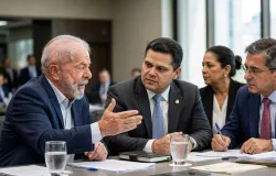Lula articula com l�deres e Alcolumbre para destravar pauta no Congresso