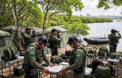 Opera��o IARA mant�m base em ilha do Recife para combater tr�fico de drogas