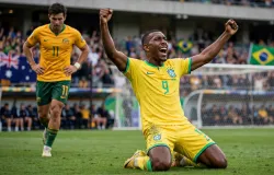 Rayan salva Brasil no fim e garante empate com Austr�lia em amistoso p�s-Copa