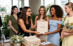 'Ela representa o Brasil': �ngela Ferreira presenteia as candidatas do Miss Brasil Beleza Internacional com bolsas UNCLE
