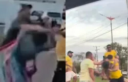 Confus�o com bolsonarista termina em pancadaria durante ato pr�-Lula em MT