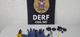 Pol�cia Civil prende duas pessoas por furto de energia em Cuiab�