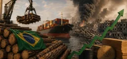 Guerra no Oriente M�dio derruba exporta��es de madeira do Brasil e eleva custos no setor florestal