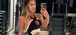 Mariana Polastreli treina a pedido de Eduardo Costa: >Muito magrinha>