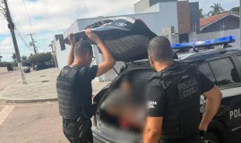 Pol�cia Civil esclarece homic�dio, identifica envolvidos e prende suspeitos em Jaciara