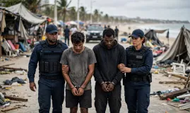Dupla � presa por matar mulher em situa��o de rua na Praia do Futuro com agress�es