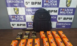Funcion�ria corre atr�s de ladr�o de chocolates em MT