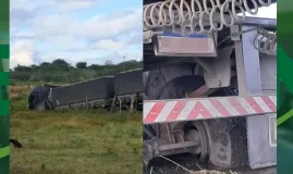 Pol�cia recupera caminh�o roubado e salva motorista feito ref�m em S�o Gon�alo dos Campos