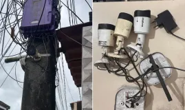 Pol�cia retira sete c�meras ilegais de criminosos em Salvador