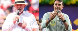 Pesquisa mostra empate t�cnico entre Lula e Fl�vio Bolsonaro antes das elei��es