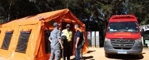 Equipes de SP avan�am nas a��es de resposta ao terremoto na Venezuela
