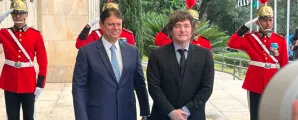 Governador de S�o Paulo recebe presidente argentino no Pal�cio dos Bandeirantes