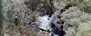 Bombeiros acham destru�do o helic�ptero do cantor Rick e confirma 5 mortes