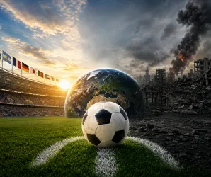Se todas as batalhas dos homens se dessem apenas nos campos de futebol, qu�o belas seriam as guerras.
