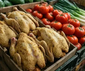 Pre�os dos alimentos caem e frango fica mais barato no Brasil