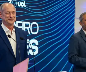 Ciro e Elmano brigam no debate sobre seguran�a, corrup��o e elei��es no Cear�
