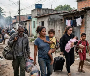 Briga de fac��es criminosas for�a fam�lias a sa�rem de casa em bairro de Fortaleza