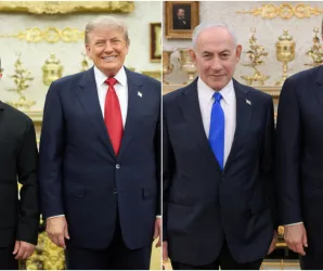 Zelensky e Netanyahu se encontram com Trump em dia movimentado na Casa Branca