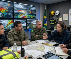 Gabinete de Crise � ativado no Rio Grande do Sul para enfrentar tempestades severas