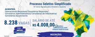 IBGE abre processo seletivo com 8.238 vagas tempor�rias de n�vel m�dio em todo o Brasil