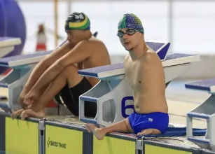 Atleta do Time S�o Paulo, Miguel Santos bate recorde das Am�ricas nos 200m livre do Circuito Paral�mpico Loterias Caixa de nata��o