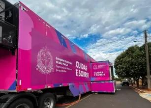 Carreta odontol�gica gratuita atende mulheres em Ara�atuba