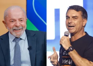 Lula e Fl�vio Bolsonaro abrem campanha com discursos fortes