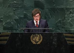 Milei chama ONU de in�til e critica atua��o da entidade na crise das Malvinas