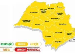 Alerta m�ximo: Chuvas fortes e ventos tomam conta de todo o estado de S�o Paulo