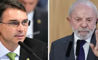Fl�vio Bolsonaro aparece com 47% contra 44% de Lula em nova pesquisa