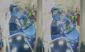 C�mera de seguran�a filma assassinato de mulher dentro de lava jato