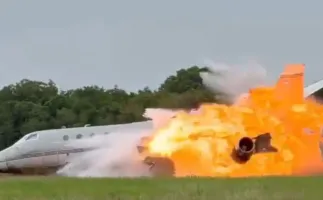 Pilotos morrem ap�s avi�o explodir ao tentar pousar na Rep�blica Dominicana