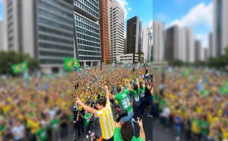 Fl�vio Bolsonaro faz festa com funk e ax� na Avenida Paulista em ato de campanha