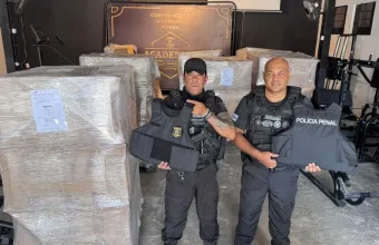 Polcia Penal recebe 980 coletes balsticos para reforar proteo dos servidores