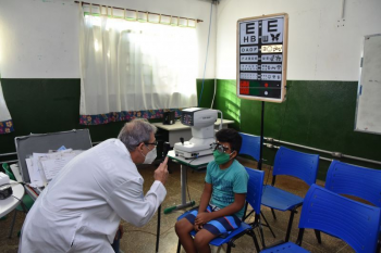 Projeto lanado em 2019 pela gesto Emanuel Pinheiro atendeu 63 estudantes com exames de optometria